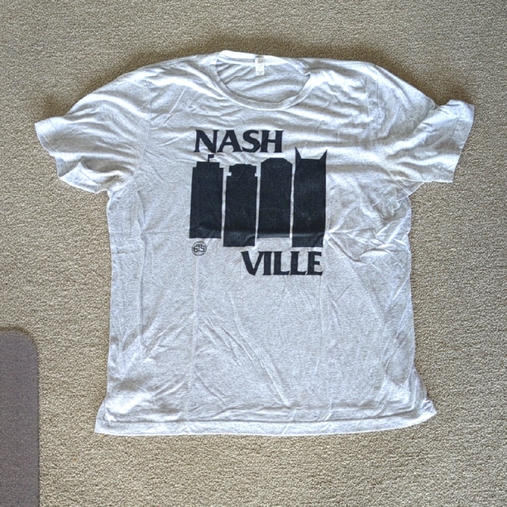 NASHVILLE. Bella Canvas Light Gray Nashville Tee